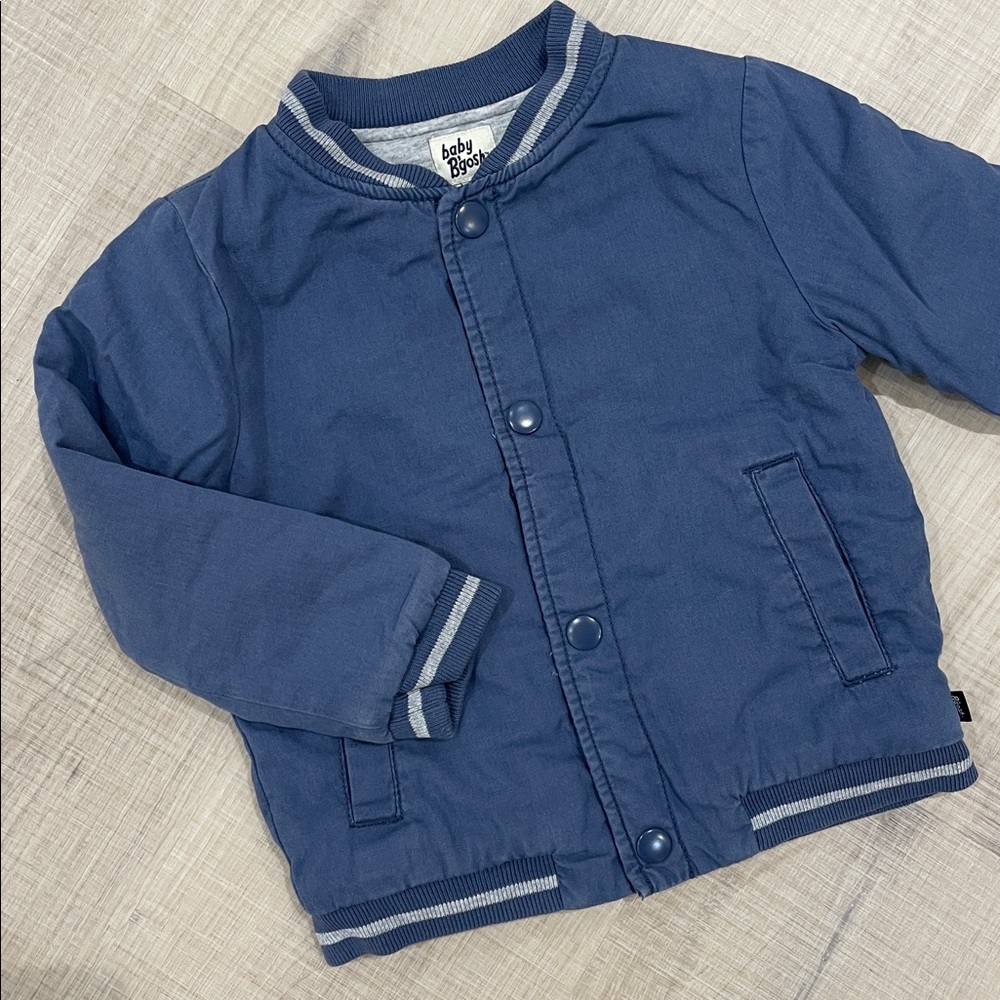 24m Blue Baby Boy vintage bomber Jacket